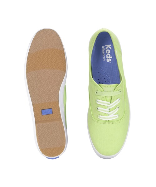 Keds(ケッズ)の「Keds ケッズ チャンピオン キャンバス ライム(スニーカー・レディース・ライム・23.5cm/24.0cm/22.5cm/23.0cm/24.5cm/25.0cm)」の4枚目の写真