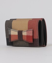 BLUE LABEL CRESTBRIDGE（ブルーレーベルクレストブリッジ）の「【WEB限定】クレストブリッジチェックPVCリボンミニウォレット（財布）」