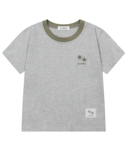 Ada.(エイダ)の「◇COIRIS◇ブランド直輸入正規品/ロラ スモールロゴ配色半袖Tシャツ RORA SMALL LOGO HALF T(Tシャツ/カットソー・レディース・グレー/ホワイト・FREE)」の2枚目の写真