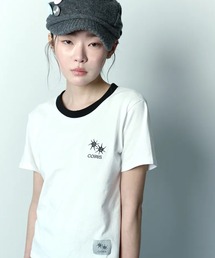 ◇COIRIS◇ブランド直輸入正規品/ロラ スモールロゴ配色半袖Tシャツ RORA SMALL LOGO HALF T