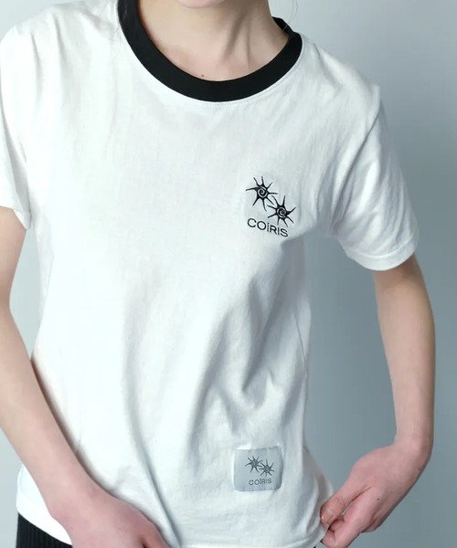 Ada.(エイダ)の「◇COIRIS◇ブランド直輸入正規品/ロラ スモールロゴ配色半袖Tシャツ RORA SMALL LOGO HALF T(Tシャツ/カットソー・レディース・グレー/ホワイト・FREE)」の3枚目の写真