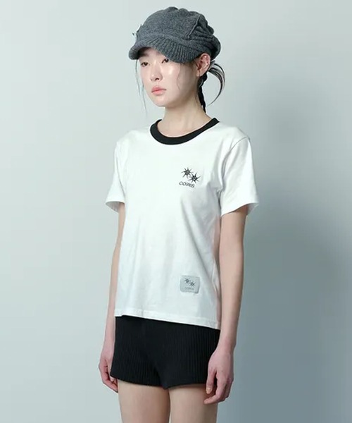 Ada.(エイダ)の「◇COIRIS◇ブランド直輸入正規品/ロラ スモールロゴ配色半袖Tシャツ RORA SMALL LOGO HALF T(Tシャツ/カットソー・レディース・グレー/ホワイト・FREE)」の5枚目の写真