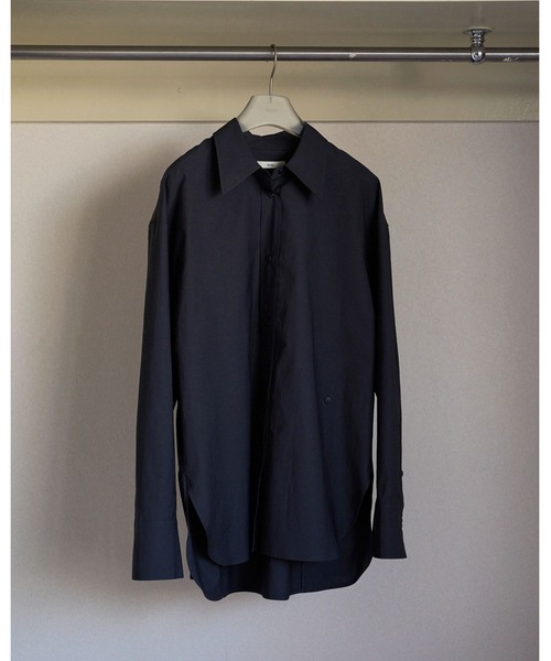 anuke（アンヌーク）の「Cachecoeur Cotton Shirts（シャツ/ブラウス・レディース・チャコールグレー/アイボリー・FREE）」の8枚目の写真