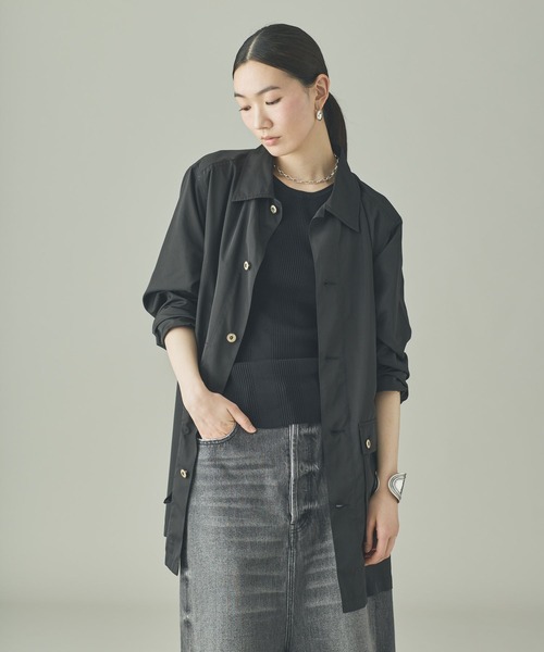 UNIVERSAL OVERALL（ユニバーサルオーバーオール）の「Curensology(カレンソロジー)/【UNIVERSAL OVERALL】別注ワークジャケット（ブルゾン・レディース・キャメル/ブラック・FREE）」の11枚目の写真