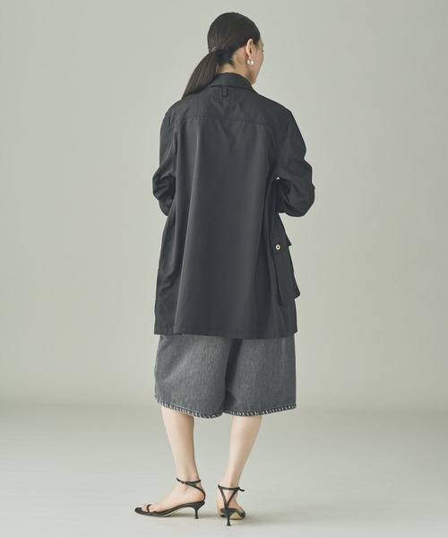 UNIVERSAL OVERALL（ユニバーサルオーバーオール）の「Curensology(カレンソロジー)/【UNIVERSAL OVERALL】別注ワークジャケット（ブルゾン・レディース・キャメル/ブラック・FREE）」の16枚目の写真