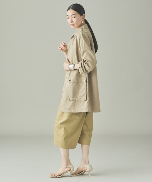 UNIVERSAL OVERALL（ユニバーサルオーバーオール）の「Curensology(カレンソロジー)/【UNIVERSAL OVERALL】別注ワークジャケット（ブルゾン・レディース・キャメル/ブラック・FREE）」の4枚目の写真