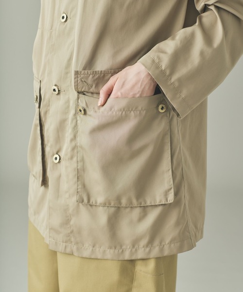 UNIVERSAL OVERALL（ユニバーサルオーバーオール）の「Curensology(カレンソロジー)/【UNIVERSAL OVERALL】別注ワークジャケット（ブルゾン・レディース・キャメル/ブラック・FREE）」の7枚目の写真