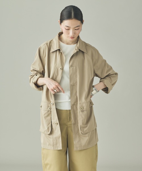 UNIVERSAL OVERALL（ユニバーサルオーバーオール）の「Curensology(カレンソロジー)/【UNIVERSAL OVERALL】別注ワークジャケット（ブルゾン・レディース・キャメル/ブラック・FREE）」の22枚目の写真