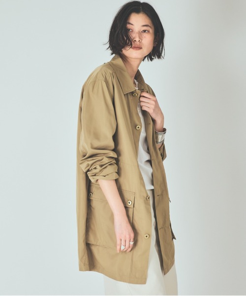 UNIVERSAL OVERALL（ユニバーサルオーバーオール）の「Curensology(カレンソロジー)/【UNIVERSAL OVERALL】別注ワークジャケット（ブルゾン・レディース・キャメル/ブラック・FREE）」の17枚目の写真