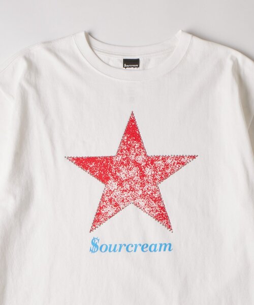 Sourcream（サワークリーム）の「【UNISEX】SourcreamラインストーンスターグラフィックTEE（Tシャツ/カットソー・レディース・ブラック/ネイビー/ホワイト・SMALL/MEDIUM）」の4枚目の写真