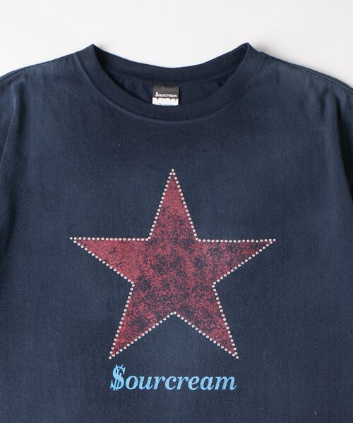 Sourcream（サワークリーム）の「【UNISEX】SourcreamラインストーンスターグラフィックTEE（Tシャツ/カットソー・レディース・ブラック/ネイビー/ホワイト・SMALL/MEDIUM）」の7枚目の写真