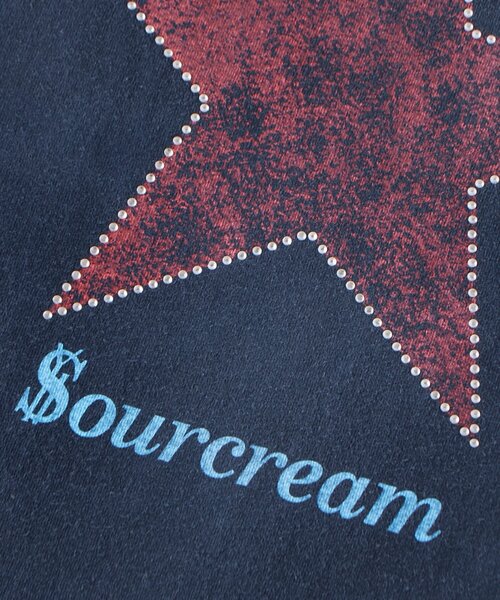 Sourcream（サワークリーム）の「【UNISEX】SourcreamラインストーンスターグラフィックTEE（Tシャツ/カットソー・レディース・ブラック/ネイビー/ホワイト・SMALL/MEDIUM）」の8枚目の写真