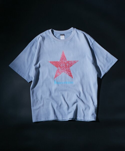 Sourcream（サワークリーム）の「【UNISEX】【Sourcream】ラインストーンスターグラフィックTEE（Tシャツ/カットソー・レディース・ブラック/ネイビー/ホワイト/サックスブルー・SMALL/MEDIUM）」の20枚目の写真