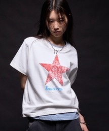 Sourcream | 【UNISEX】【Sourcream】ラインストーンスターグラフィックTEE(Tシャツ/カットソー)