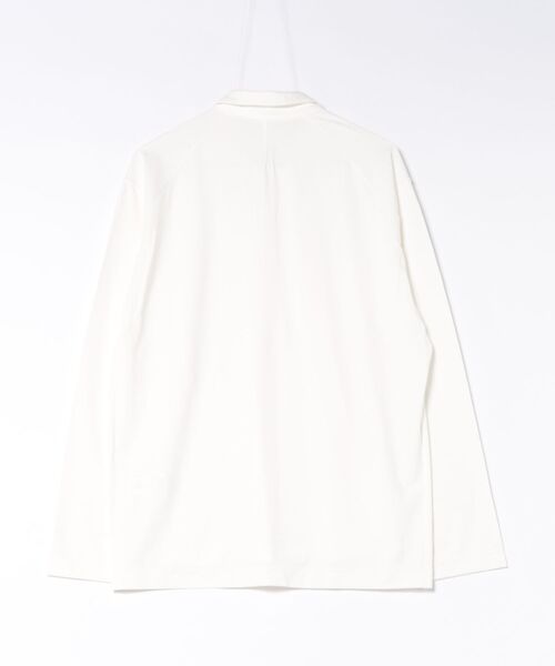 DESIGNWORKS（デザインワークス）の「ｼﾙｸﾌﾞﾚﾝﾄﾞｼｬﾂｶｰﾃﾞｨｶﾞﾝ（シャツ/ブラウス・メンズ・ホワイト/グレイッシュブルー・46/48/50）」の3枚目の写真