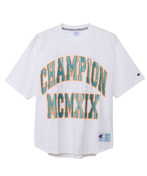 Champion(チャンピオン)の「Champion ルーズフィットショートスリーブTシャツ(Tシャツ/カットソー・メンズ・ブラック/ホワイト/杢グレー/イエロー・XL/L/M)」の1枚目の写真