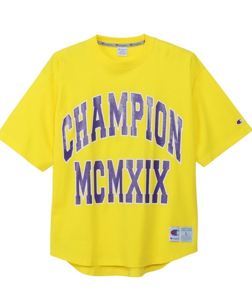 Champion(チャンピオン)の「Champion ルーズフィットショートスリーブTシャツ(Tシャツ/カットソー・メンズ・ブラック/ホワイト/杢グレー/イエロー・XL/L/M)」の4枚目の写真