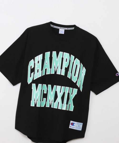 Champion(チャンピオン)の「Champion ルーズフィットショートスリーブTシャツ(Tシャツ/カットソー・メンズ・ブラック/ホワイト/杢グレー/イエロー・XL/L/M)」の9枚目の写真