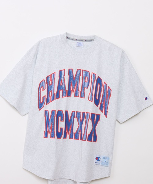 Champion(チャンピオン)の「Champion ルーズフィットショートスリーブTシャツ(Tシャツ/カットソー・メンズ・ブラック/ホワイト/杢グレー/イエロー・XL/L/M)」の13枚目の写真