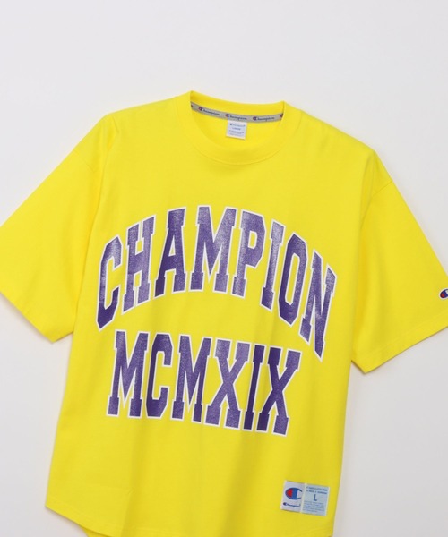 Champion(チャンピオン)の「Champion ルーズフィットショートスリーブTシャツ(Tシャツ/カットソー・メンズ・ブラック/ホワイト/杢グレー/イエロー・XL/L/M)」の17枚目の写真