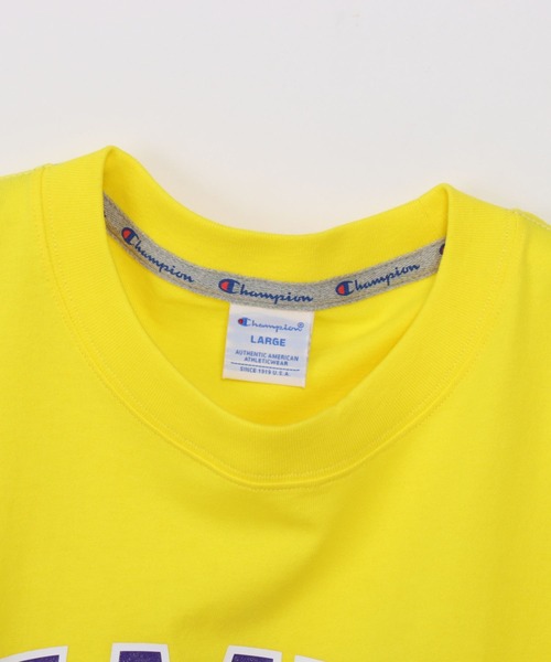 Champion(チャンピオン)の「Champion ルーズフィットショートスリーブTシャツ(Tシャツ/カットソー・メンズ・ブラック/ホワイト/杢グレー/イエロー・XL/L/M)」の19枚目の写真