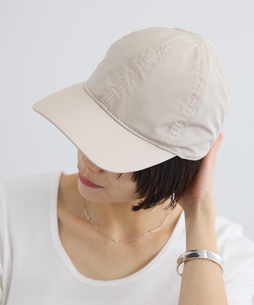 SALON adam et rope'（サロン アダム エ ロペ）の「ストール付き2WAYキャップ / 撥水・UVケア（キャップ・レディース・ブラック/ベージュ系その他2・FREE）」の7枚目の写真