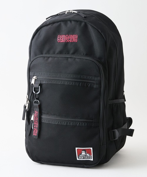 BEN DAVIS(ベンデイビス)の「【BEN DAVIS/ベンデイビス】【15インチPC・A4収納◎】防水リュック 30L大容量 シンプル1ルーム構造 7ポケット 通学・通勤・旅(バックパック/リュック・メンズ・ブラック/ブルー/レッド・FREE)」の3枚目の写真