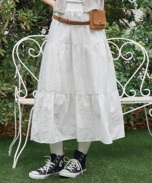 ティアードロングスカート/Tiered long skirt（スカート）｜Birthday