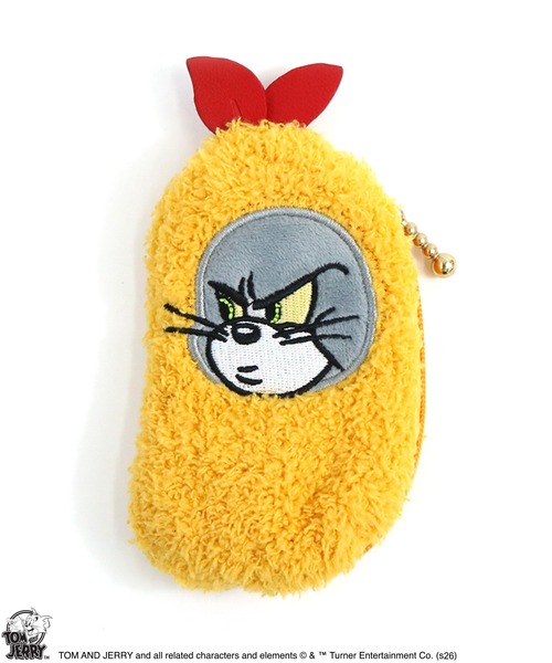 Tom&Jerry(トムアンドジェリー)の「【公式】TOM and JERRY エビフライポーチ(ポーチ・レディース・ブラウン/ライトグレー/グレー・FREE)」の6枚目の写真