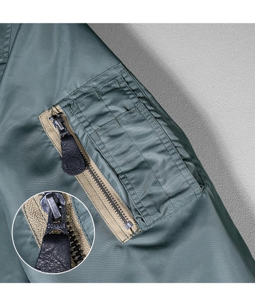 ８(eight)（エイト）の「L-2B フライトジャケット（MA-1・メンズ・ブラック・MEDIUM）」の11枚目の写真