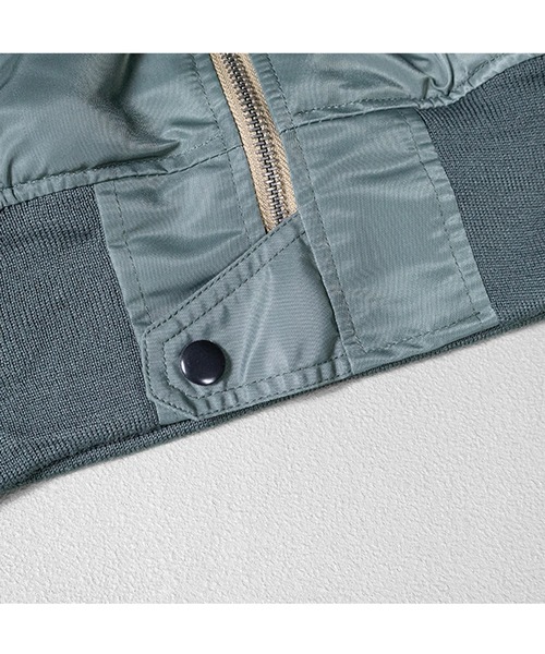 ８(eight)（エイト）の「L-2B フライトジャケット（MA-1・メンズ・ブラック・MEDIUM）」の14枚目の写真