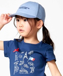 BeBe（ベベ）の「【アジャスター付】ロゴ刺しゅうキャンバスキャップ(52~56cm)（キャップ）」