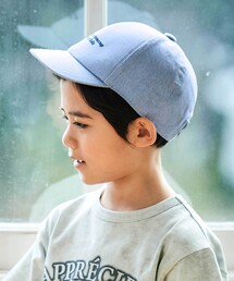 BeBe（ベベ）の「【アジャスター付】ロゴ刺しゅうキャンバスキャップ(52~56cm)（キャップ）」