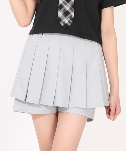 PINKHUNT（ピンクハント）の「PINKHUNT プリーツペプラムショートパンツ 1454K（その他パンツ・キッズ・ホワイト/アッシュグレー/ブラック・120cm/130cm/140cm/150cm/160cm）」の3枚目の写真