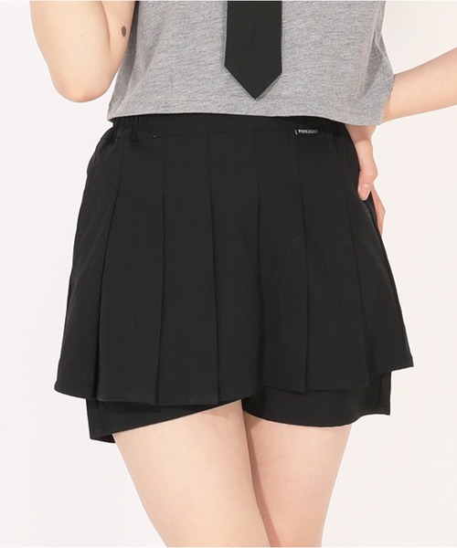 PINKHUNT（ピンクハント）の「PINKHUNT プリーツペプラムショートパンツ 1454K（その他パンツ・キッズ・ホワイト/アッシュグレー/ブラック・120cm/130cm/140cm/150cm/160cm）」の2枚目の写真