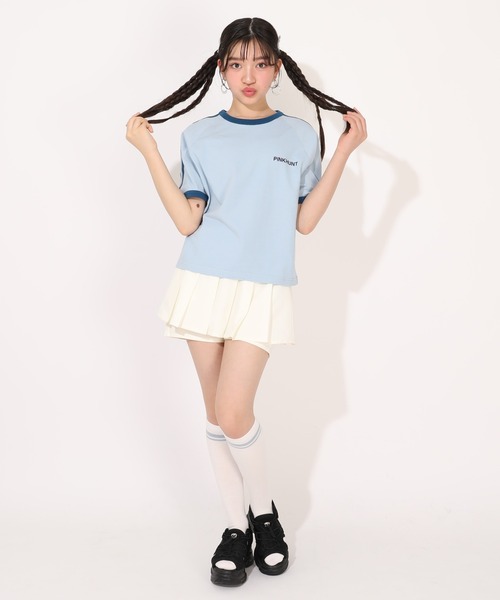 PINKHUNT（ピンクハント）の「PINKHUNT プリーツペプラムショートパンツ 1454K（その他パンツ・キッズ・ホワイト/アッシュグレー/ブラック・120cm/130cm/140cm/150cm/160cm）」の6枚目の写真