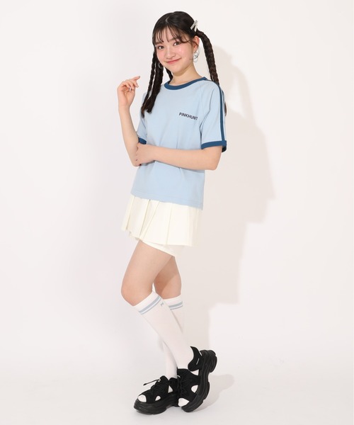 PINKHUNT（ピンクハント）の「PINKHUNT プリーツペプラムショートパンツ 1454K（その他パンツ・キッズ・ホワイト/アッシュグレー/ブラック・120cm/130cm/140cm/150cm/160cm）」の7枚目の写真