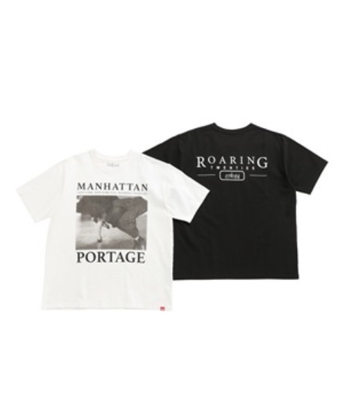 Manhattan Portage（マンハッタンポーテージ）の「Short Sleeve Print T-Shirts（Tシャツ/カットソー・メンズ・ホワイト/ブラック・X-LARGE/LARGE/MEDIUM）」の6枚目の写真