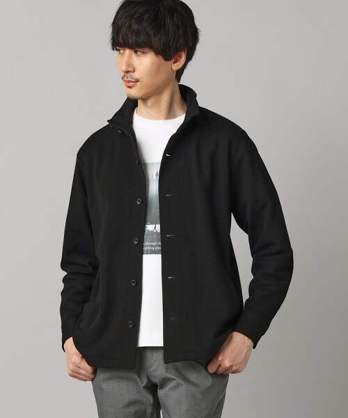 COMME CA MEN(コムサメン)の「和紙カノコ スタンドカラーブルゾン(ブルゾン・メンズ・ネイビー/ブラック・M/L)」の6枚目の写真