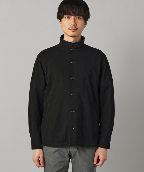 COMME CA MEN(コムサメン)の「和紙カノコ スタンドカラーブルゾン(ブルゾン・メンズ・ネイビー/ブラック・M/L)」の12枚目の写真