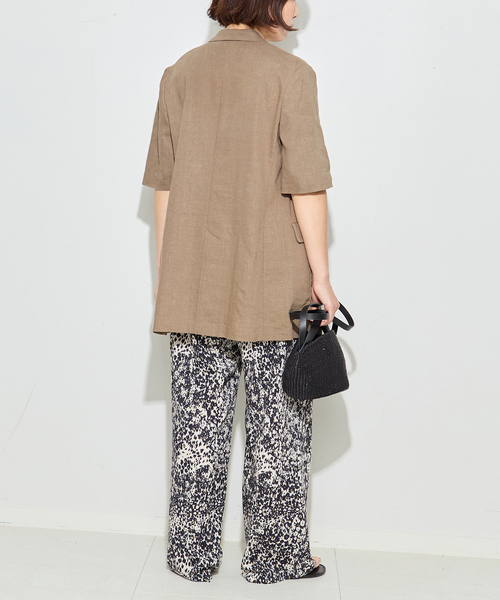 journal standard L'essage(ジャーナルスタンダードレサージュ)の「DEVEAUXGOLDラメモノトーンパンツ 2(その他パンツ・レディース・ベージュ/ブラック系その他・FREE)」の9枚目の写真