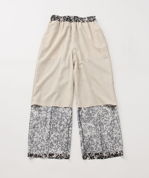 journal standard L'essage(ジャーナルスタンダードレサージュ)の「DEVEAUXGOLDラメモノトーンパンツ 2(その他パンツ・レディース・ベージュ/ブラック系その他・FREE)」の3枚目の写真