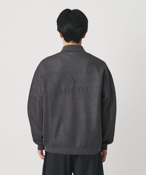 BEAUTY&YOUTH UNITED ARROWS（ビューティーアンドユースユナイテッドアローズ）の「シアー ミラノ ポロジャケット ウォッシャブル（カーディガン/ボレロ・メンズ・ダークグレー/ブラック・S/L/M/XL）」の11枚目の写真