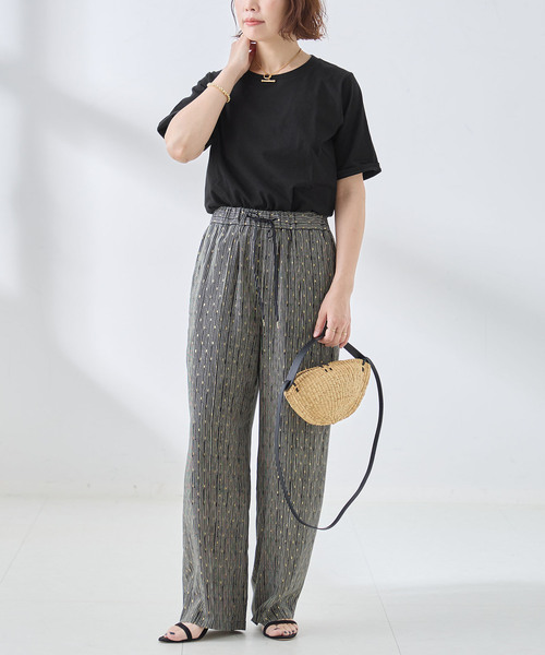 journal standard L'essage（ジャーナルスタンダードレサージュ）の「スワイー/ピグメントTシャツ（Tシャツ/カットソー・レディース・グレー/ブラウン/ホワイト/ブラック・FREE）」の5枚目の写真
