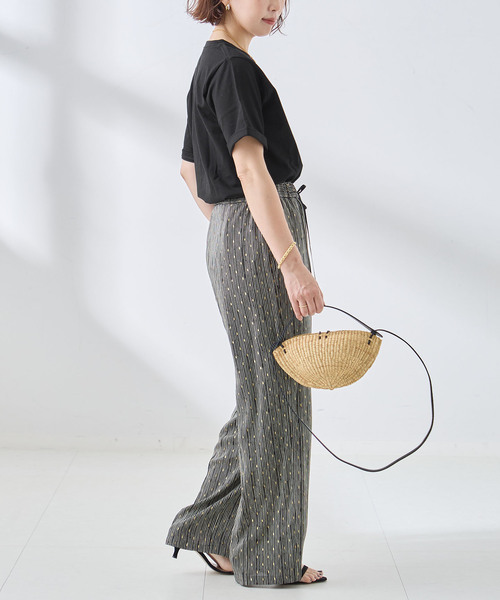 journal standard L'essage（ジャーナルスタンダードレサージュ）の「スワイー/ピグメントTシャツ（Tシャツ/カットソー・レディース・グレー/ブラウン/ホワイト/ブラック・FREE）」の12枚目の写真