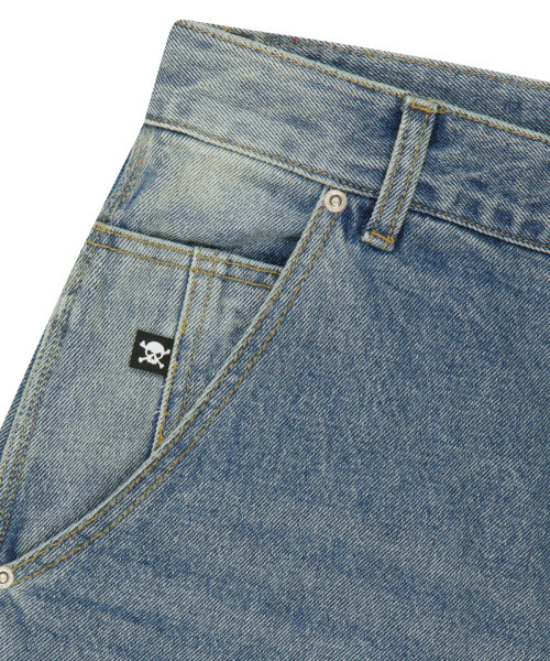 WKNDRS（ウィーキャンドース）の「[KOIN SEOUL] SKELETON WIDE LOW DENIM PANTS (DENIM)（デニムパンツ・レディース・その他・MEDIUM/LARGE/X-LARGE）」の4枚目の写真