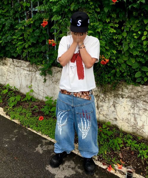 WKNDRS（ウィーキャンドース）の「[KOIN SEOUL] SKELETON WIDE LOW DENIM PANTS (DENIM)（デニムパンツ・レディース・その他・MEDIUM/LARGE/X-LARGE）」の7枚目の写真