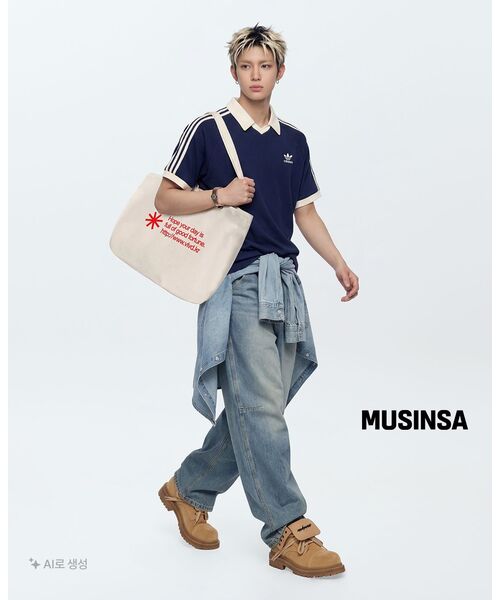 WKNDRS（ウィーキャンドース）の「[KOIN SEOUL] SKELETON WIDE LOW DENIM PANTS (DENIM)（デニムパンツ・レディース・その他・MEDIUM/LARGE/X-LARGE）」の15枚目の写真