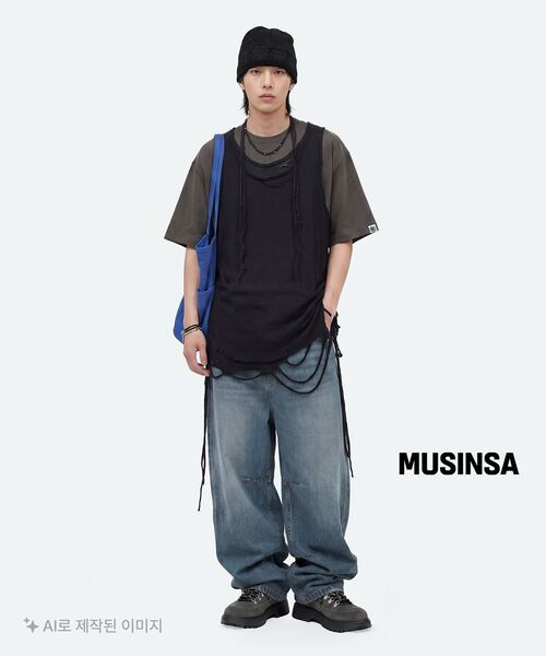 WKNDRS（ウィーキャンドース）の「[KOIN SEOUL] SKELETON WIDE LOW DENIM PANTS (DENIM)（デニムパンツ・レディース・その他・MEDIUM/LARGE/X-LARGE）」の21枚目の写真