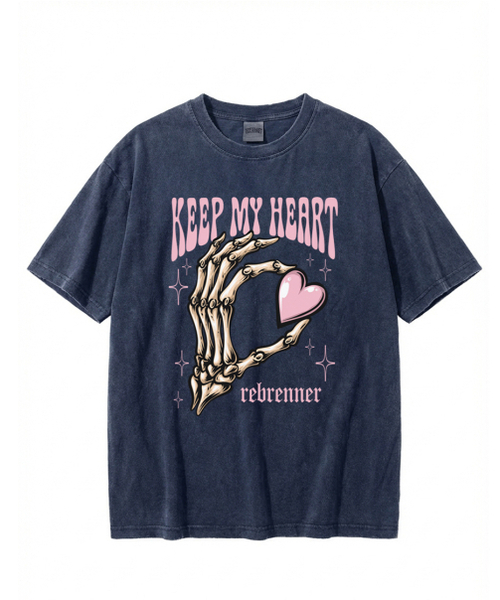 REBRENNER(リブレンナー)の「DTFマイハートピグメント半袖Tシャツネイビー(Tシャツ/カットソー・レディース・その他・MEDIUM/LARGE/X-LARGE/2XL)」の7枚目の写真